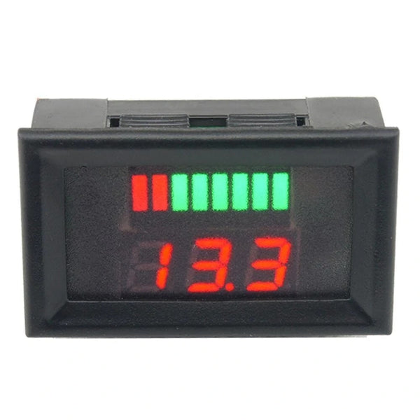 12-60V Digital Voltmeter Capacity LED Indicator Display