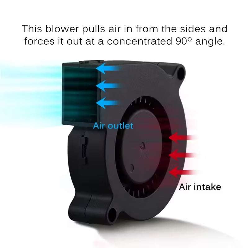 5015 12V Cooling Turbine Fan  (10008141) - Electromann SA