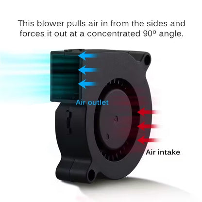 5015 12V Cooling Turbine Fan  (10008141) - Electromann SA