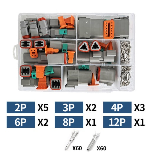 Buy the 134pc Waterproof Deutsch Type Electrical Connector Set for Secure and Reliable Connections