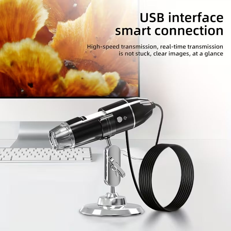 Digital Microscope 3 IN 1 1600X Magnification Camera - Explore the Microscopic World (10006715) - Electromann SA