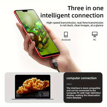 Digital Microscope 3 IN 1 1600X Magnification Camera - Explore the Microscopic World (10006715) - Electromann SA