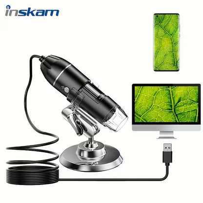 Digital Microscope 3 IN 1 1600X Magnification Camera - Explore the Microscopic World (10006715) - Electromann SA