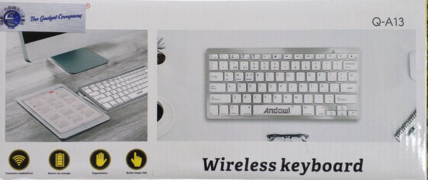 Andowl Q-A13 Mini Wireless Bluetooth Slimline Keyboard