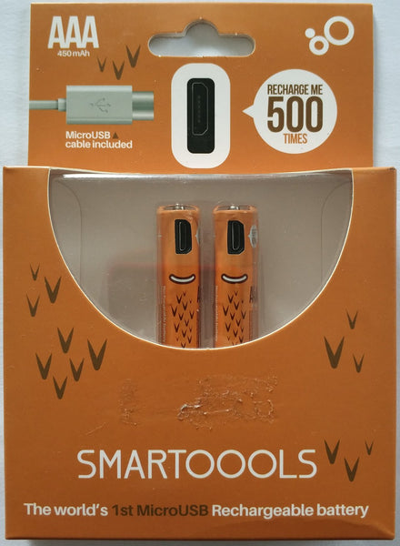 450mah AAA Micro USB Rechargeable Batteries