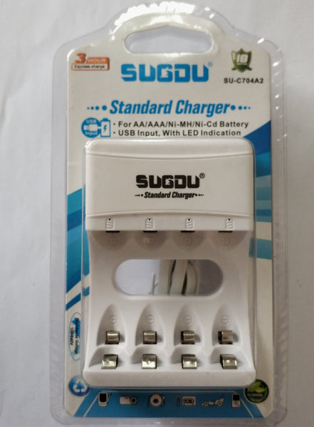 SUGDU SU-C704A2 AA/AAA Nicd-NiMh USB Battery Charger