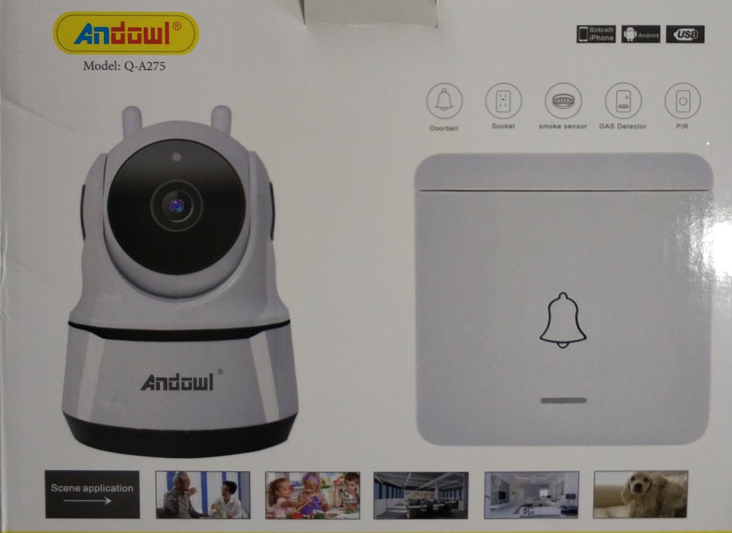 Andowl  Q-A275 5MP Intelligent Wifi IP Camera Doorbell