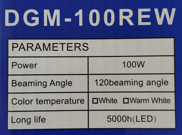 Digimark DGM-100REW 100Watt Solar LED Outdoor Floodlight