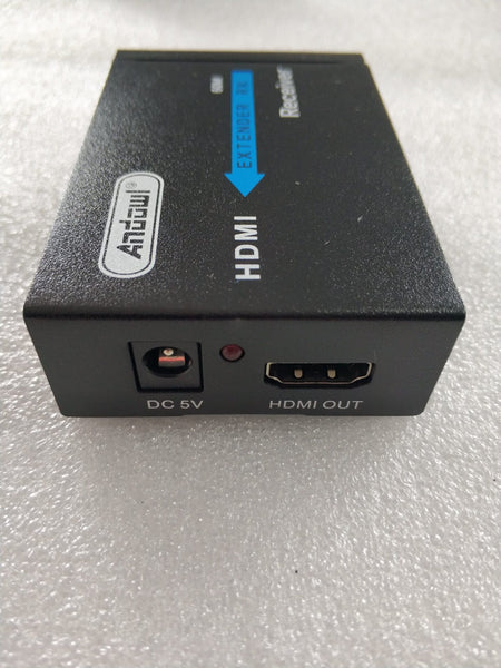 Andowl Q-HD6 60m HDMI Over CAT5e/CAT6 Extender - Extend HDMI Signals up to 60m