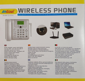 Andowl Q-L014 Wireless 4G GSM Desk Mobile Phone - Stay Connected Anywhere