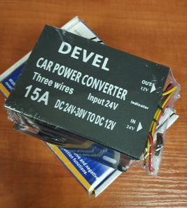 Devel 24v to 12v 15Amp DC to DC Power Converter