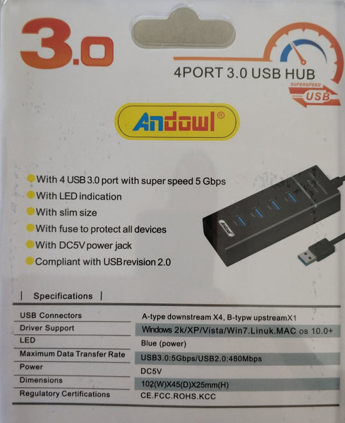 Andowl Q-303 USB 3.0 4Port Hub