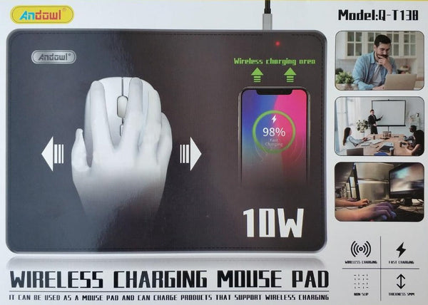 Andowl Q-T138 Wireless Charging Mouse Pad