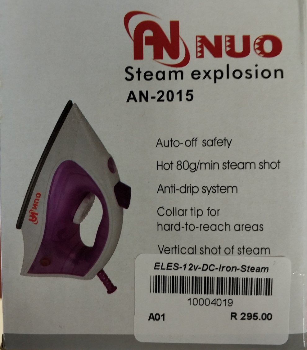 150w 12v DC Battery Powered Electric Steam Iron