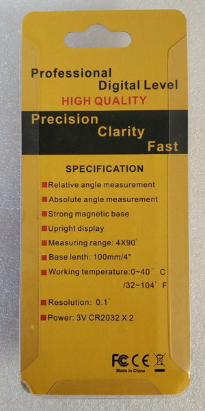 Digital Inclinometer Angle Finder and Spirit Level - Accurate Measurement and Leveling Tool