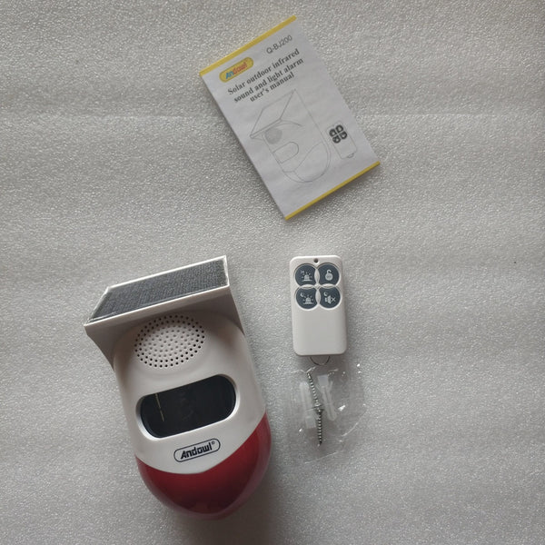 Andowl Q-BJ200 Solar Motion Remote Controlled Sensor Alarm