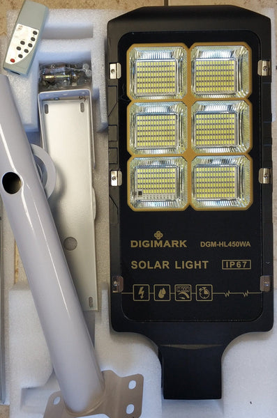 Digimark DGM-HL450WA 450watt Solar Powered LED Street/Pole Light