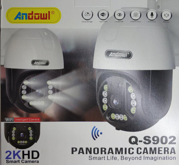 Andowl Q-S902 Wifi 2K HD Outdoor Panoramic Smart IP PTZ Camera