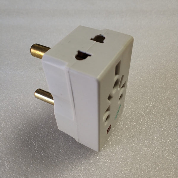 D&B Fused 3Pin Multi-Socket Universal Travel Adaptor