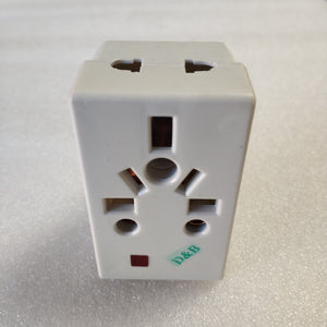 D&B Fused 3Pin Multi-Socket Universal Travel Adaptor