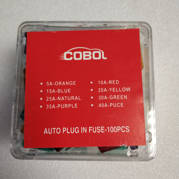 Cobol 100pc Large Blade Fuse Kit for Vehicles