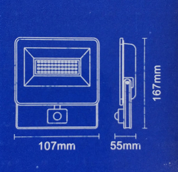 Redisson 20Watt Motion Sensing 220v AC Outdoor LED Flood Light