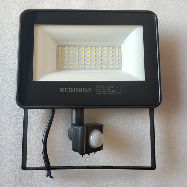 Redisson 50Watt Motion Sensing 220v AC Outdoor LED Flood Light