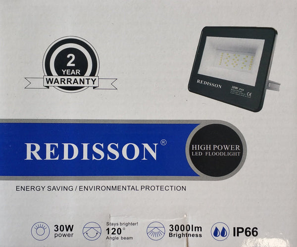 Redisson 30Watt 220v AC Buitelug LED Flood Light