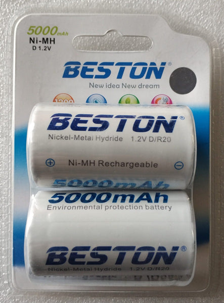 BESTON D R20 1.2v 5000mah Rechargeable Ni-Mh Battery Pack