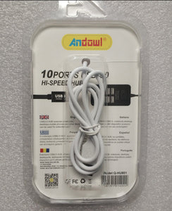 Andowl Q-HU801 USB 2.0 10Port Hub