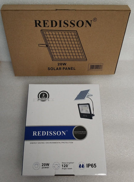 Redisson 20Watt *High Quality* SOLAR Outdoor LED Flood Light