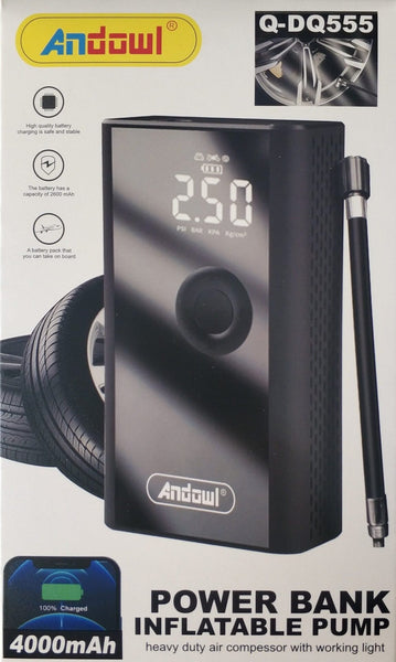 Andowl Q-DQ555 4000mah 2in1 Powerbank and Inflatable Pump