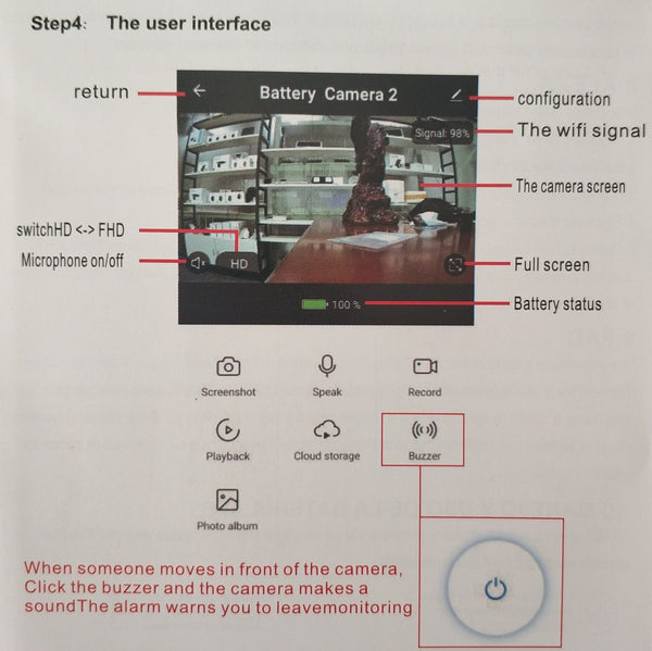 Andowl-Q-S705 Outdoor Solar Powered Wireless IP Camera - Remote Live Viewing