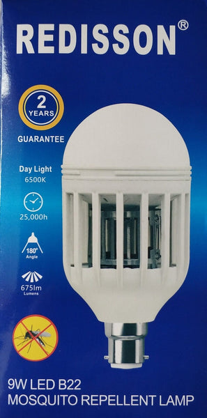 Redisson 9 watt B22 Mosquito Terminator Led lamp - Effective Mosquito Control Solution