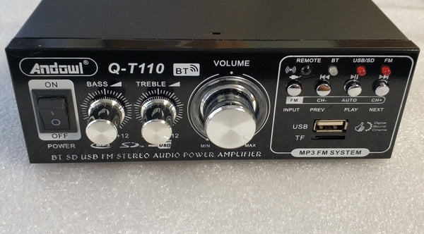 Andowl Q-T110 Super Bass Power Amplifier Music Player - Rich and Powerful Sound