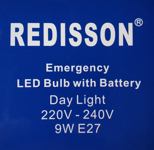 REDISSON 9 watt E27 Super Bright Smart Rechargeable Emergency LED bulb