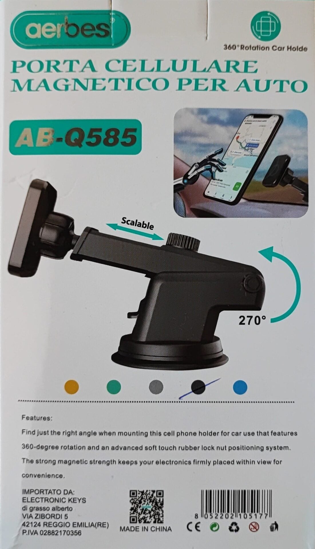 Aerbes AB-Q585 Magnetic Universal Mobile Phone Holder