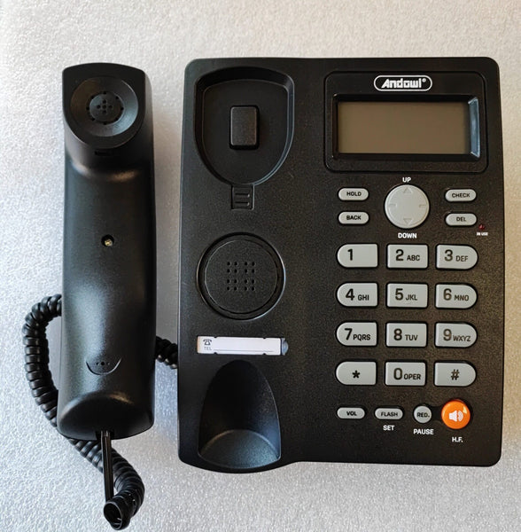 Andowl Q-DH389 Wired Landline Desk Mobile Phone - Versatile and Reliable