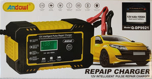 Andowl Q-DP9921 12V Intelligent Rapid Battery Charger - Fast and Efficient Charging