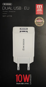 WK Design WP-U119 10Watt Dual USB Fast Wall Charger