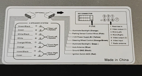 ANDOWL Q-CA777 7 Inch 2 Din Car In-Dash MP5 Player