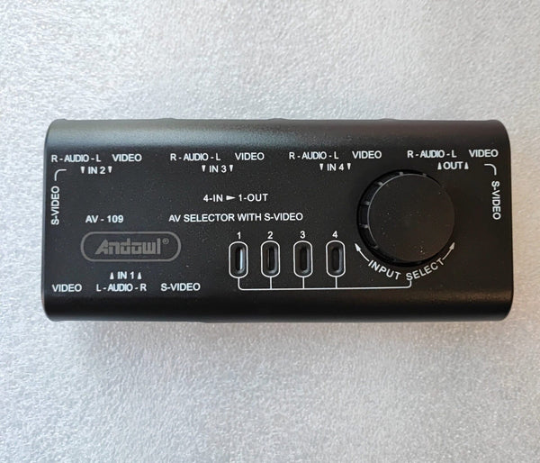 Andowl Q-AU51 4in1 AV Video Signal Switcher