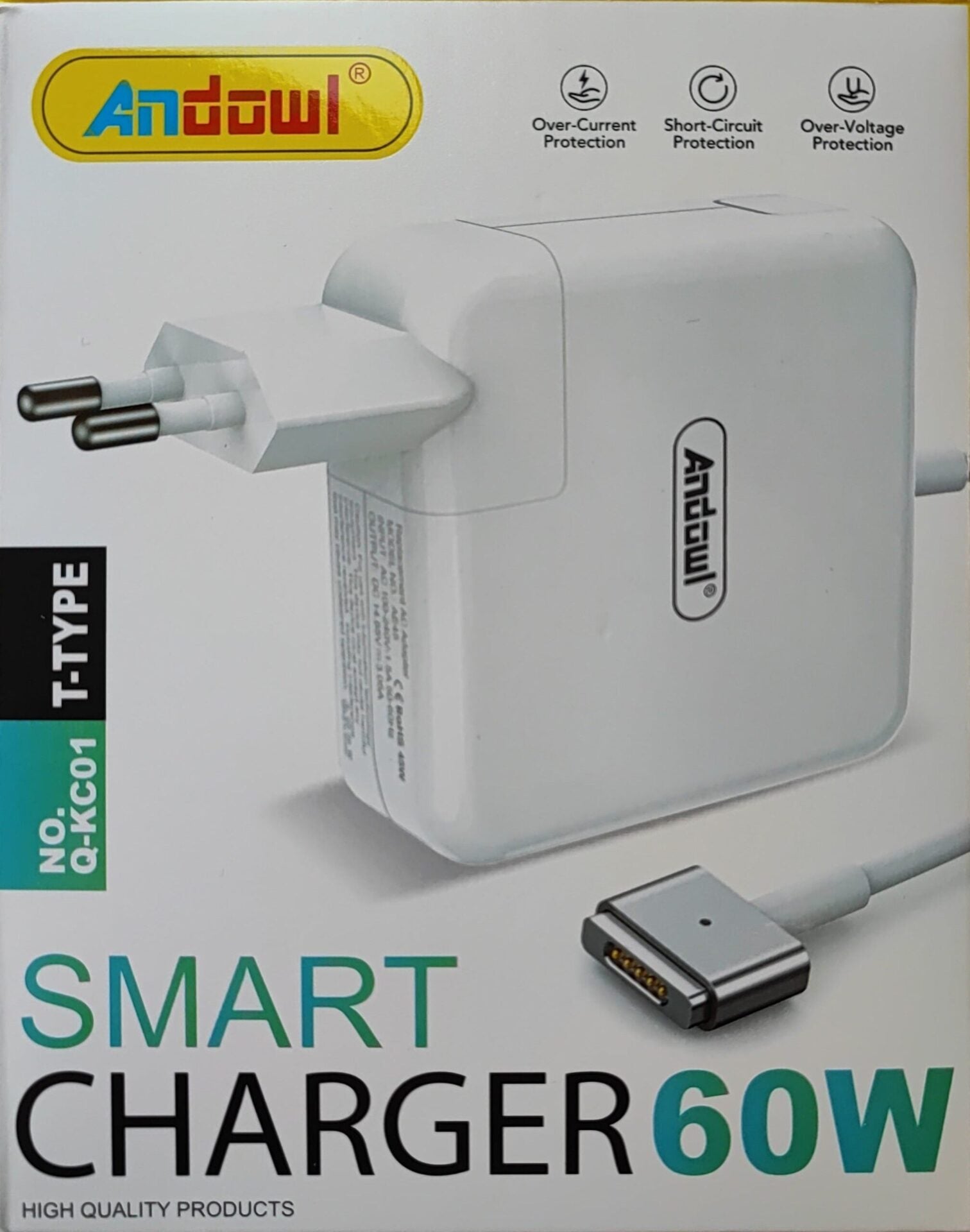 Andowl Q-KC01 60Watt T-Type High Speed Mobile Phone Charger