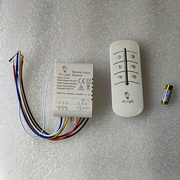 Convenient and Versatile DR Light 3 Channel AC 220v Remote Controlled Switch