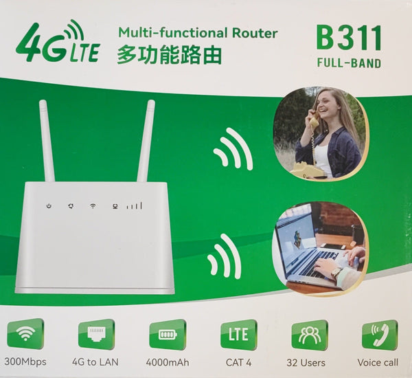 4GUKO B311B 4G/5G LTE Router with **Battery Backup**