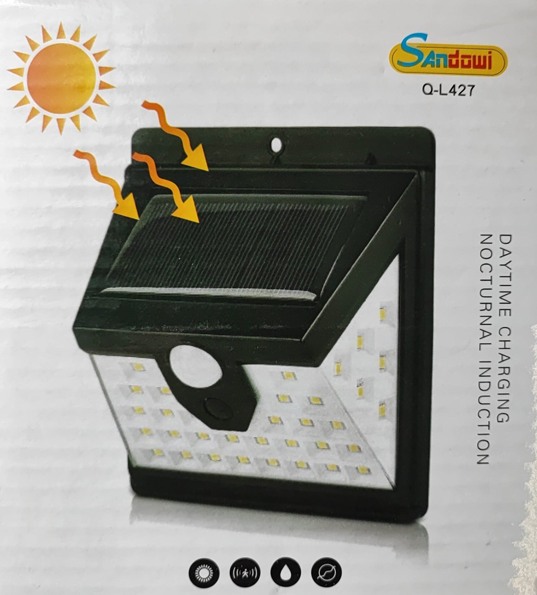 Sandowi Q-L427 40 SMD LED Solar Motion Wall Light