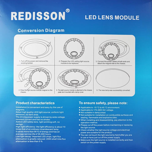 Redisson 24W Round LED Lens Module