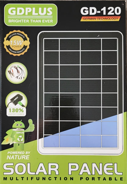 GDPlus GD-120 15W Solar Mobile Phone and Battery Charger