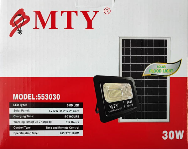 MTY-553030 30Watt Solar LED Outdoor Floodlight