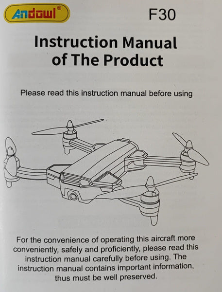Andowl F30 GPS 4K HD Camera Wifi Foldable Drone